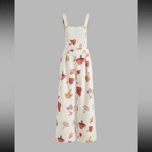 NWT! CORDUROY SQUARE NECK MUSHROOM
ZIPPER JUMPSUIT